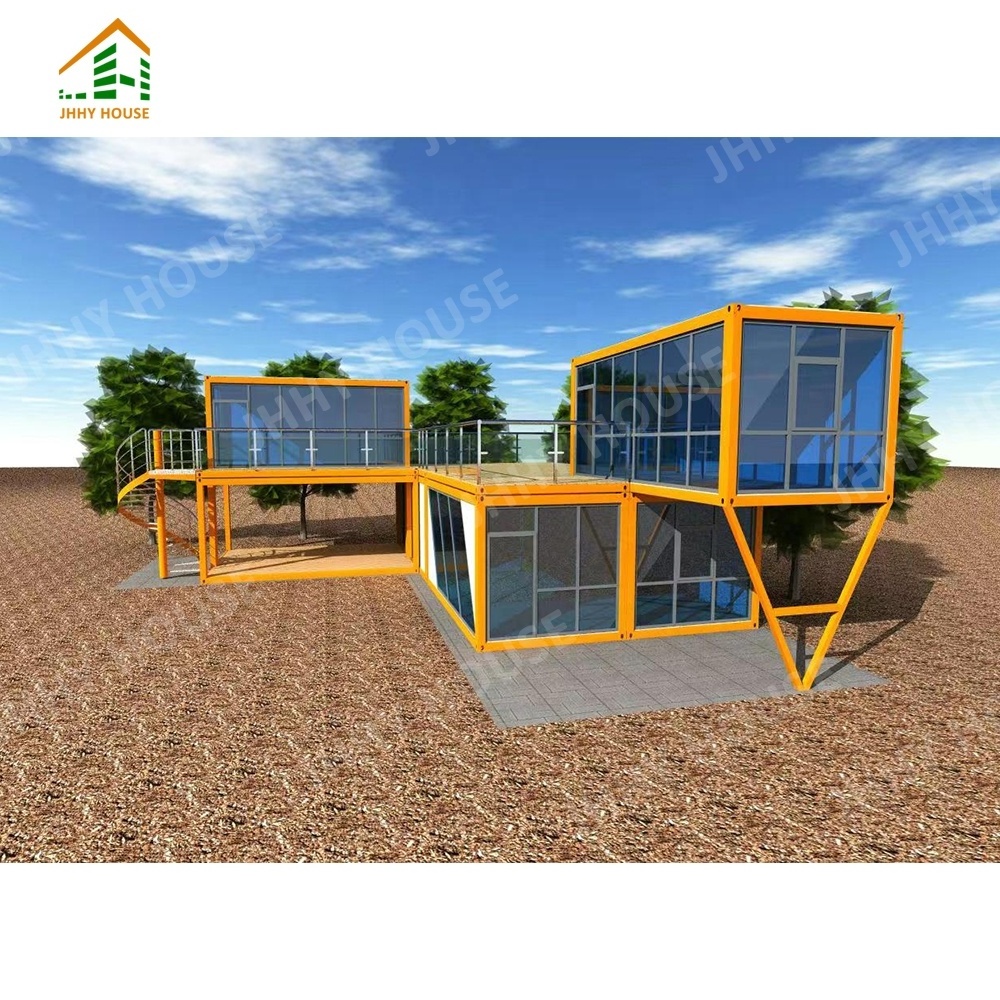 New design foldable container houses prefabricated homes modern coffee shop