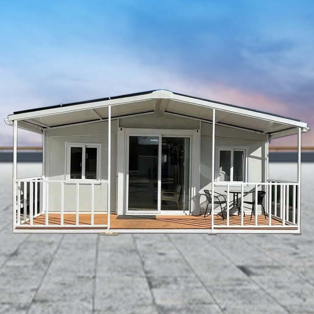 Luxury prefabricated houses with kitchen bathroom expandable container house office