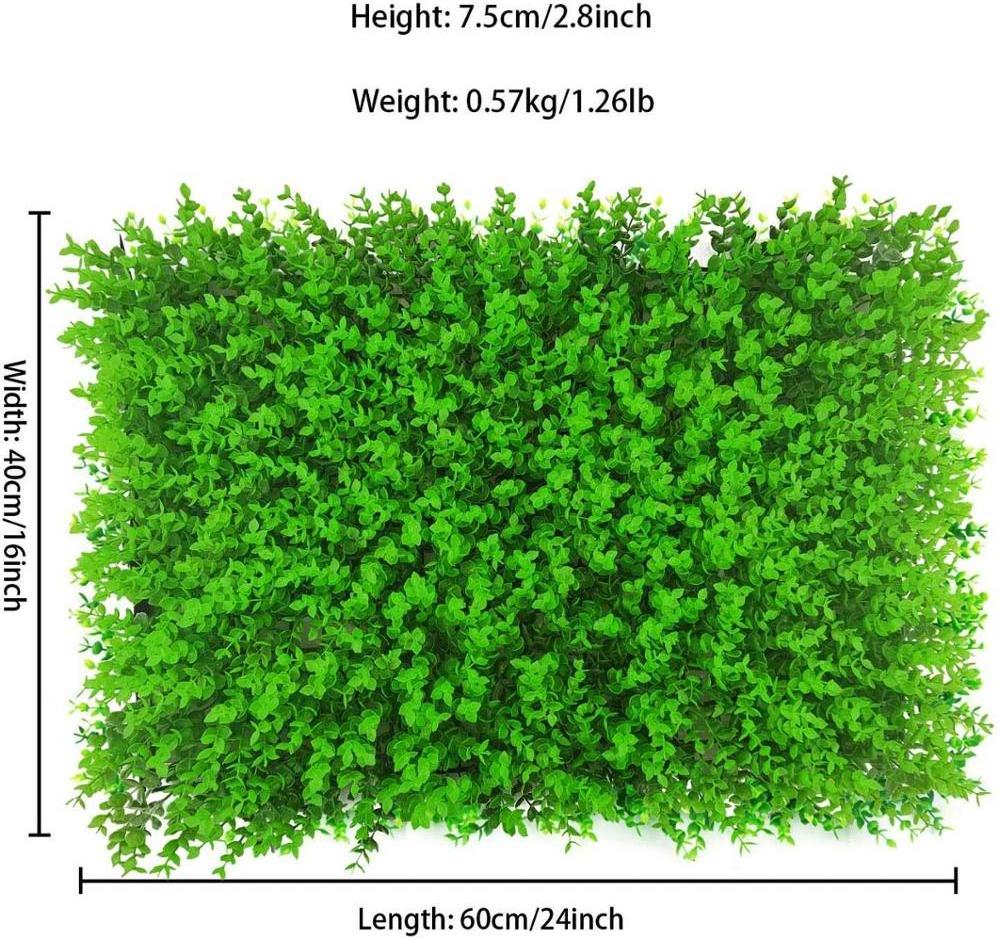 Artificial Ivy Fence Screening 1.5mm Outside Hedge Plant Decoration Plastic Leaves Wall Plastic Grass Green Wall for Decor