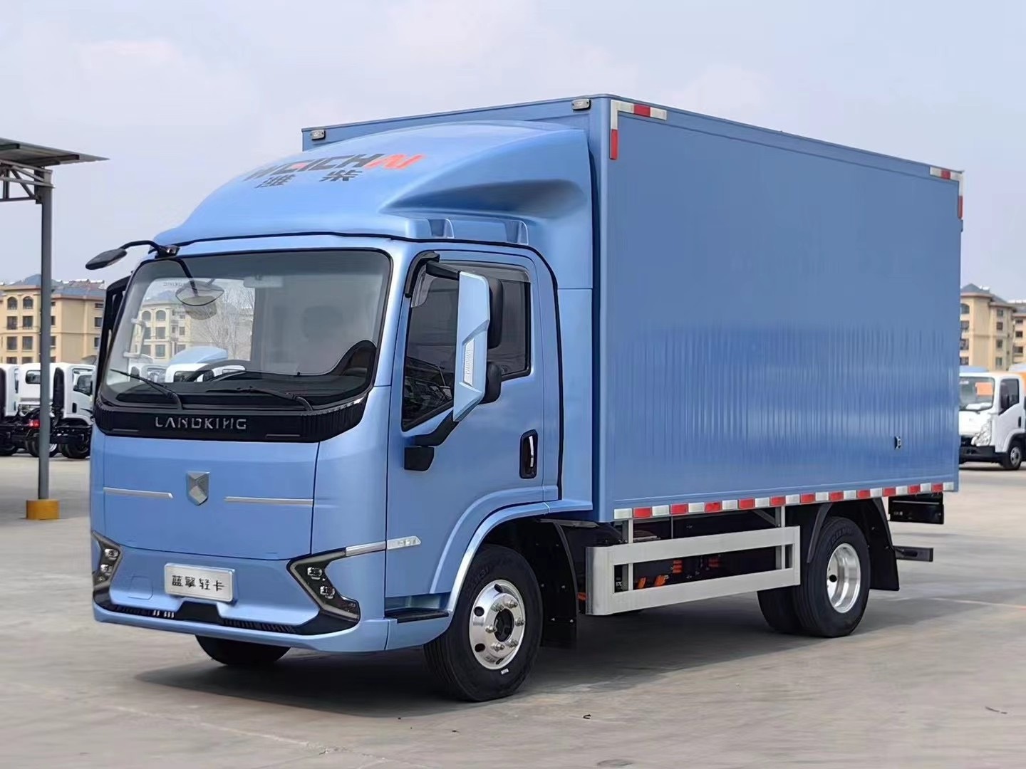 Wide body and long endurance assisted driving pure electric box truck cargo truck mini truck