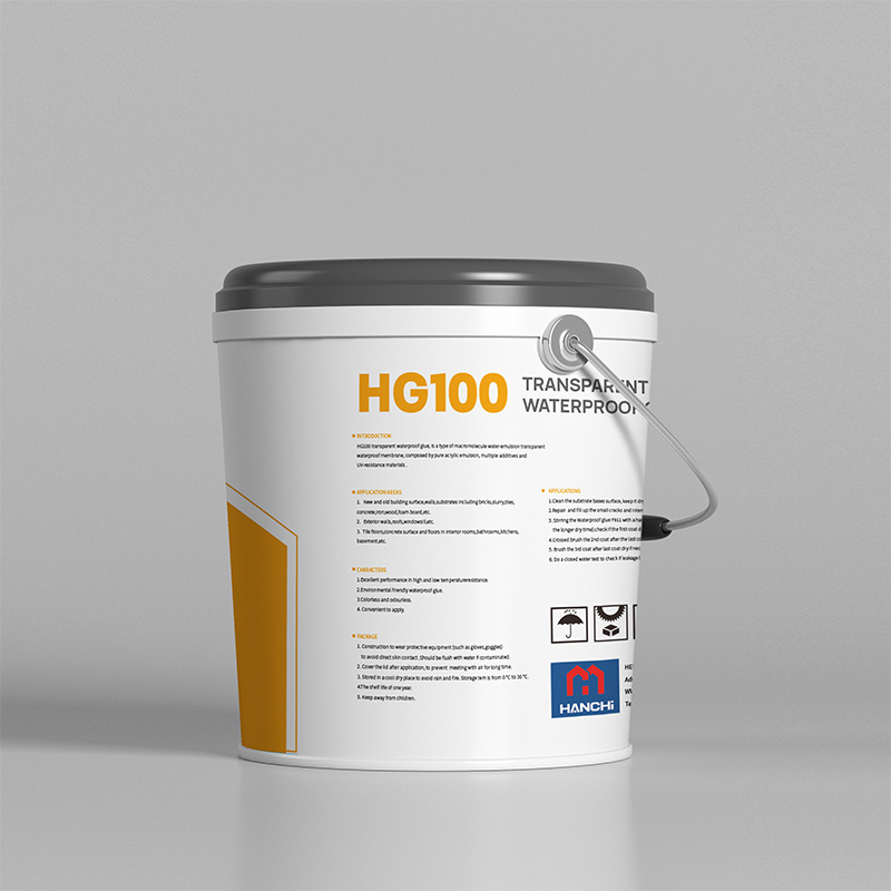 foundation water barrier siding moisture barrier coating for waterproofing of walls coating HG100 Transparent Waterproof Glue