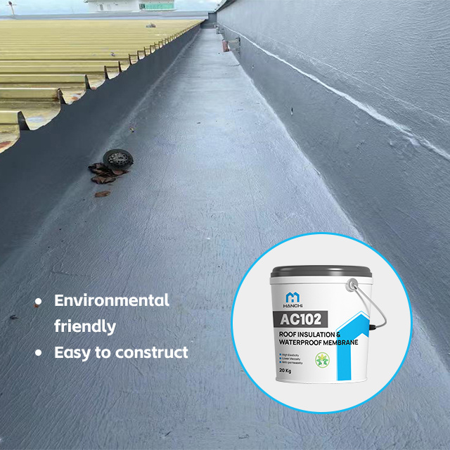 Sprayed acrylic roof coating with thermal and waterproofing Roof Insulation and waterproof liquid metal roof coating