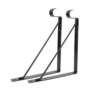 Black Metal Plant Hooks Steel Wall Brackets For Hanging Plants brackets for fence hanging baskets metal fence