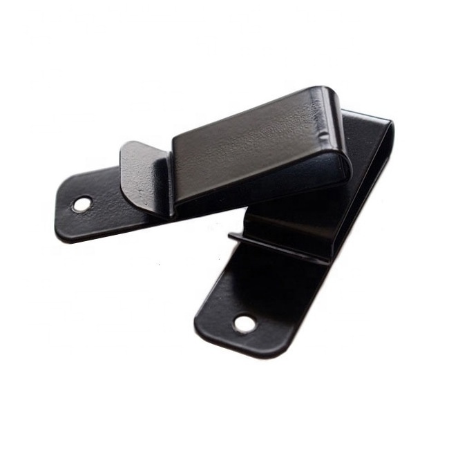 Custom metal spring steel heavy duty belt holster clips