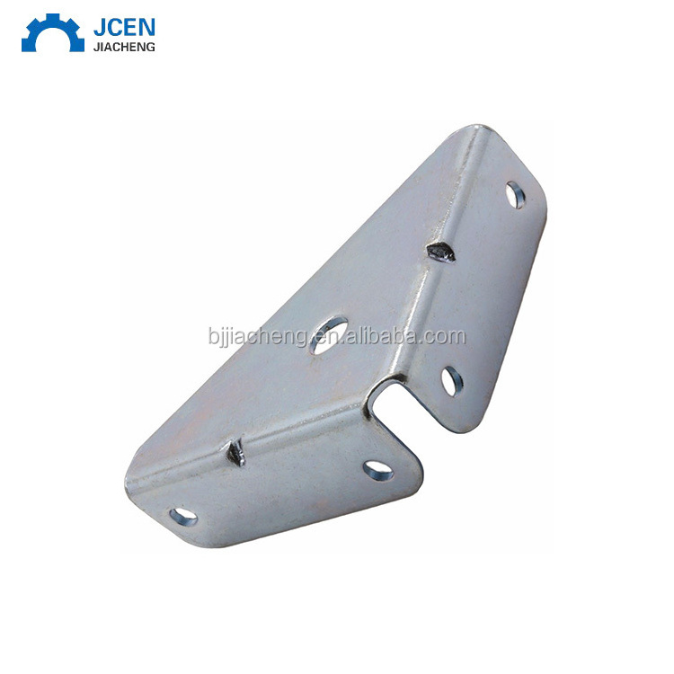 Customized Furniture 90 Degree Triangle Metal Steel 3 Sided Bed Frame Corner Brace Bracket