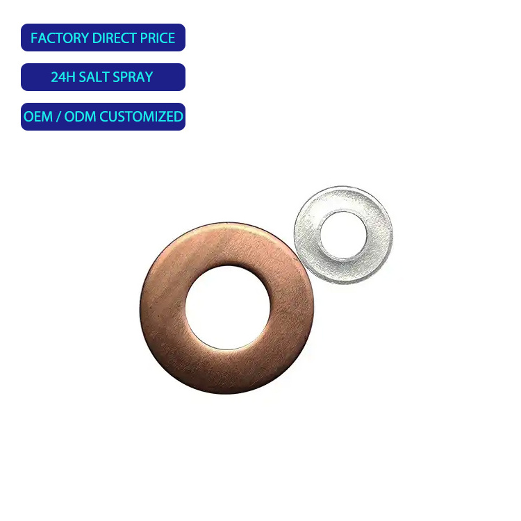 Oem Factory Wholesale Metal High Quality Seal Aluminium Gasket Custom Aluminium Flat Washer