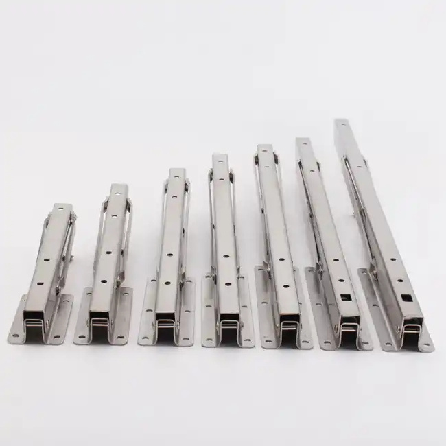 OEM Custom Sheet Metal Stamping Slat Slot Wall Mounted Ac Metal Angle Metal Flat Corner Post Steel Heavy Duty Folding Brackets