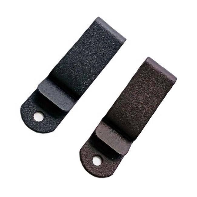 Custom metal spring steel heavy duty belt holster clips