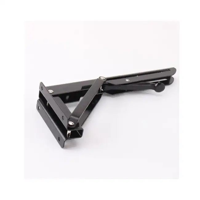 Custom Spring-loaded Folding Shelf Bracket Metal Anti-tip Folding Support With Extension