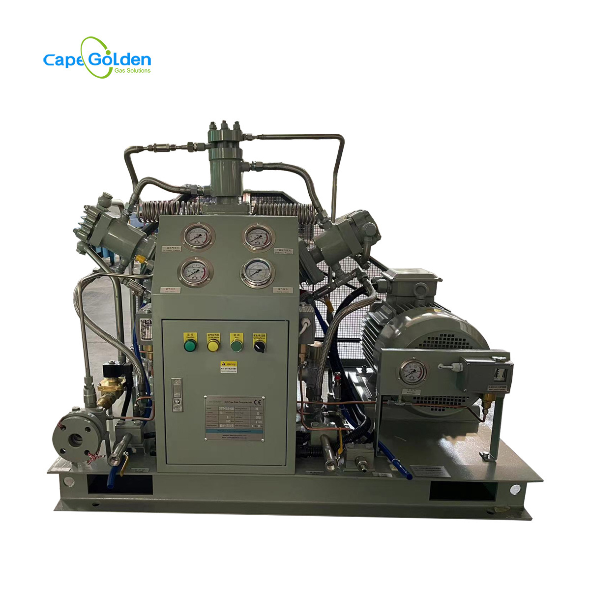 Totally Oil Free Nitrogen N2 Gas Booster Compressor Equipment Set