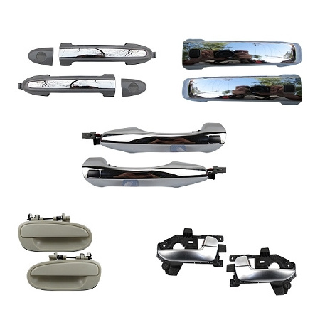 auto parts inside car handle Outside Door Handle Chrome and Black automobile accessories Right front door handle Left front door