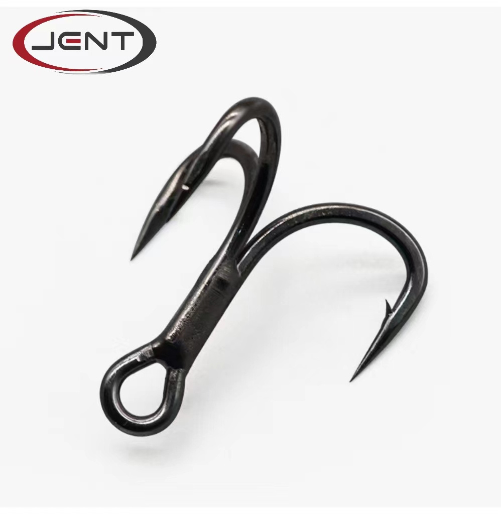 High Carbon Steel PH36 round Bent Treble Hook Saltwater Ocean Fishing Lure for River and Lake Olecranon Fish Hooks