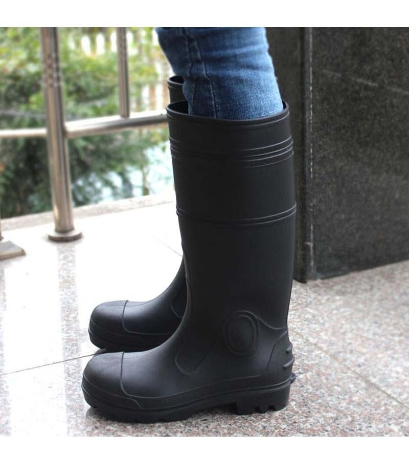 steel toe pvc steel toe safety mining industrial rain boots