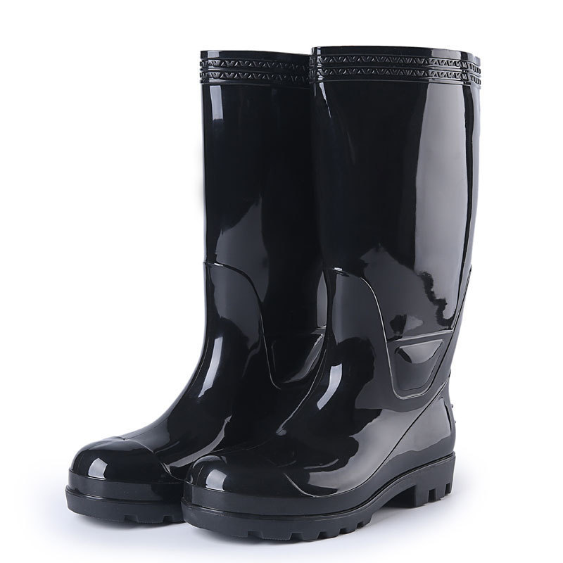 wholesale PVC safety gumboots rain boots man with steel toe cap for mining workers