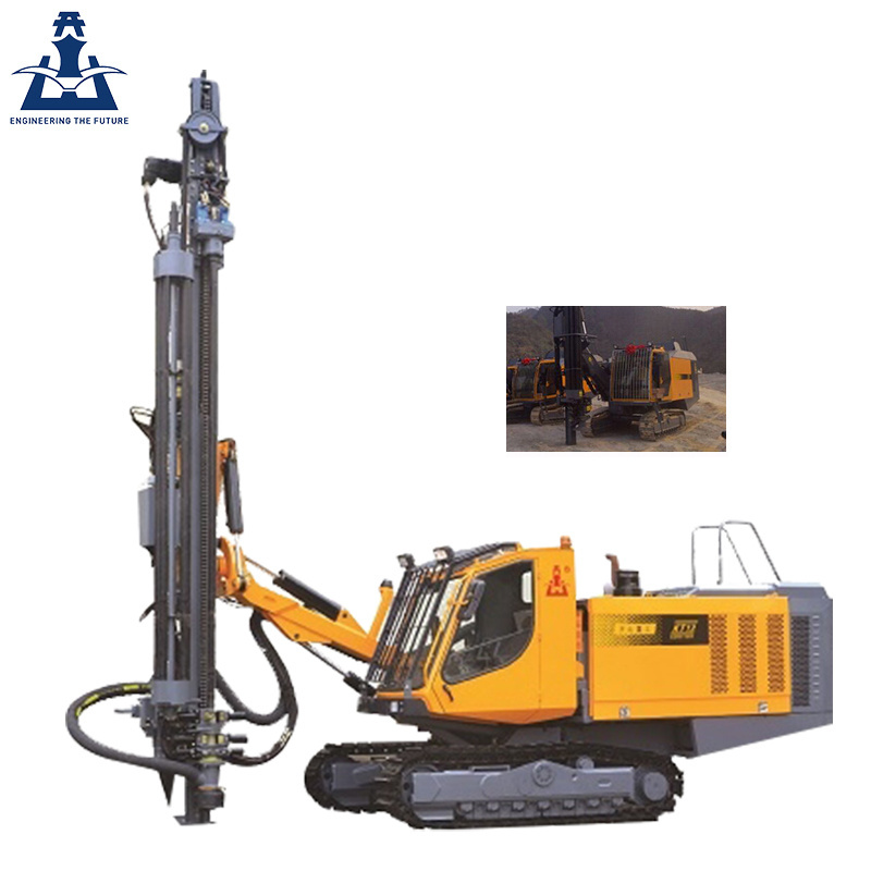 Cheap stable performance KT12 crawler mounted drilling rig