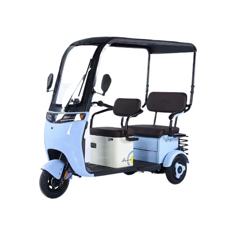 Hot selling China factory  electric tricycle passenger 3 wheel electric tricycle with back seat