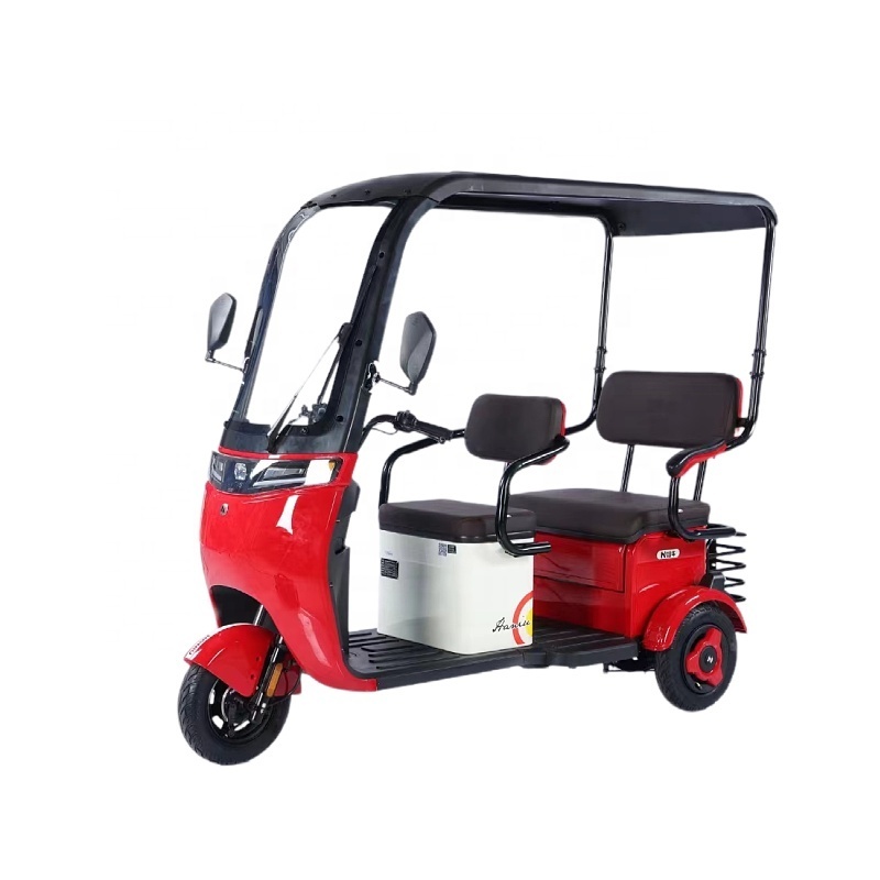 Hot selling China factory  electric tricycle passenger 3 wheel electric tricycle with back seat