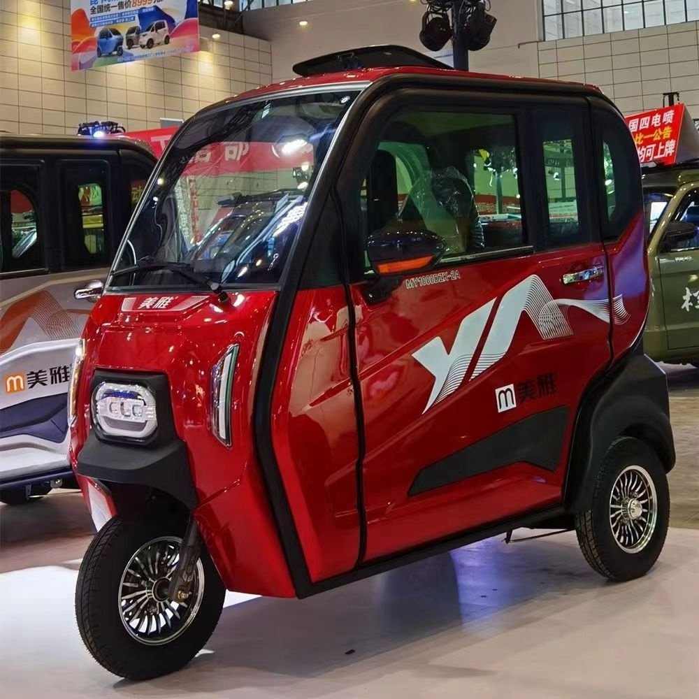 Fulike Customized color 4 Wheel Electric Car 1000w enclosed 4 wheel electric trike car