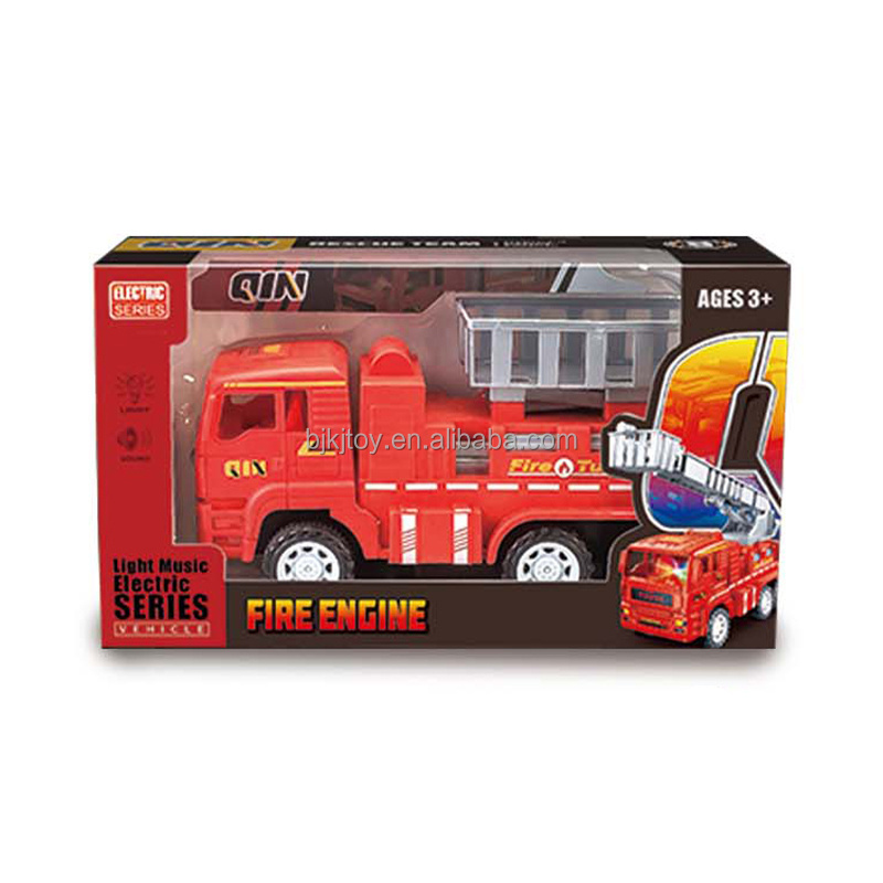 Wholesale B/o Electric Kids Wholesale Fire Fighter Truck Car Toy With Light Music For Toddlers Christmas Birthday Gift Car Sets