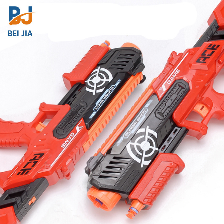 Plastic Gun Toy For Boys Gift Super Shooting Distance  Rubber Foam Soft Bullet Gun For Kids Pistol Toy