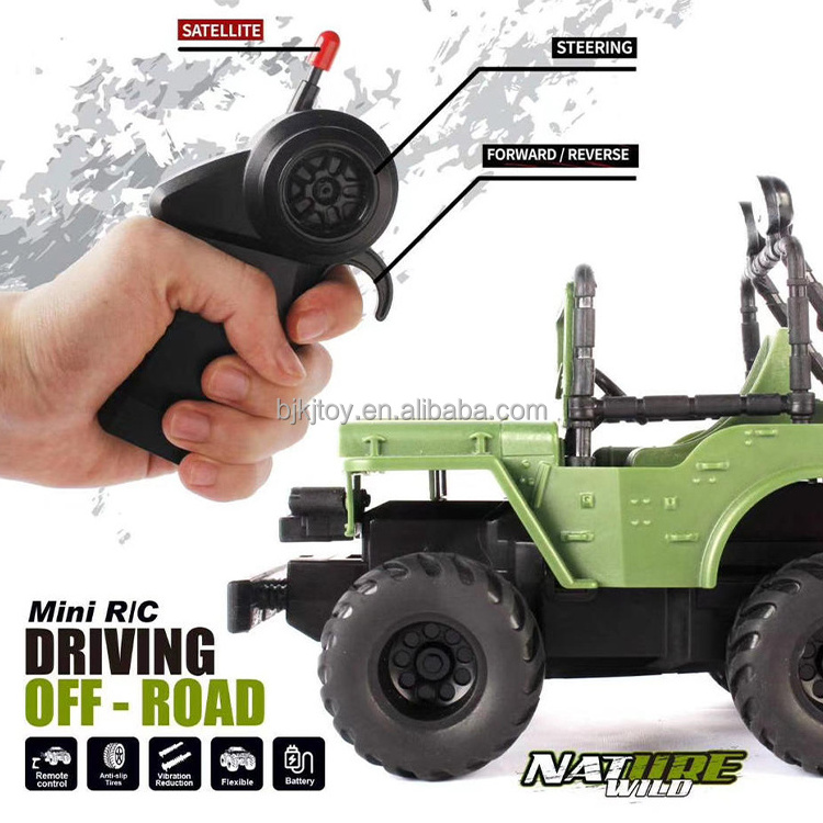 2.4G 1:36 all terrain remote controlled car and track off road vehicle multi function climbing rc jeep toy for children