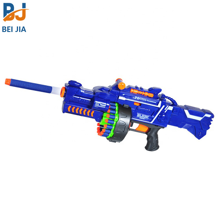 B/O Kids toy gun shooting game blaze storm soft bullet gun with 40pcs EVA foam bullet