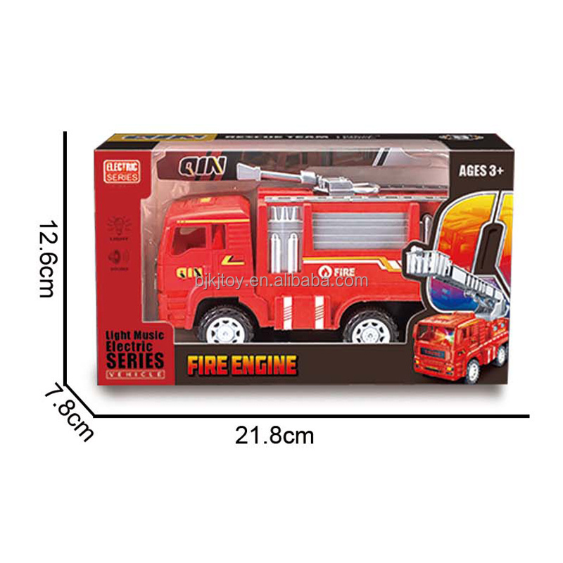 Wholesale B/o Electric Kids Wholesale Fire Fighter Truck Car Toy With Light Music For Toddlers Christmas Birthday Gift Car Sets