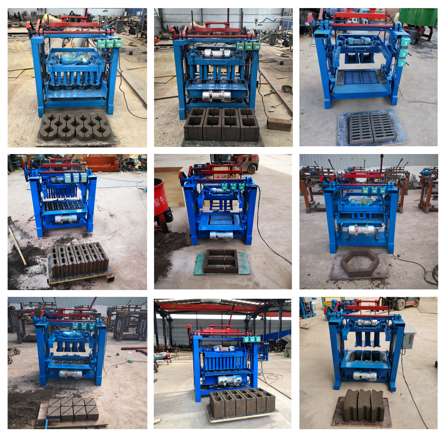 hollow small portable concrete cement clay fly manual hydraulic automatic brick making machine for sale