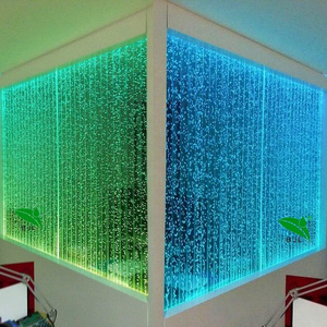 wholesale home decor LED color changing water bubble wall waterfall fountain room divider