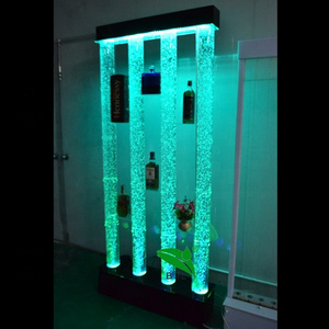 NEW design LED Acrylic water bubble glowing tubes night club bar cabinet wall decor