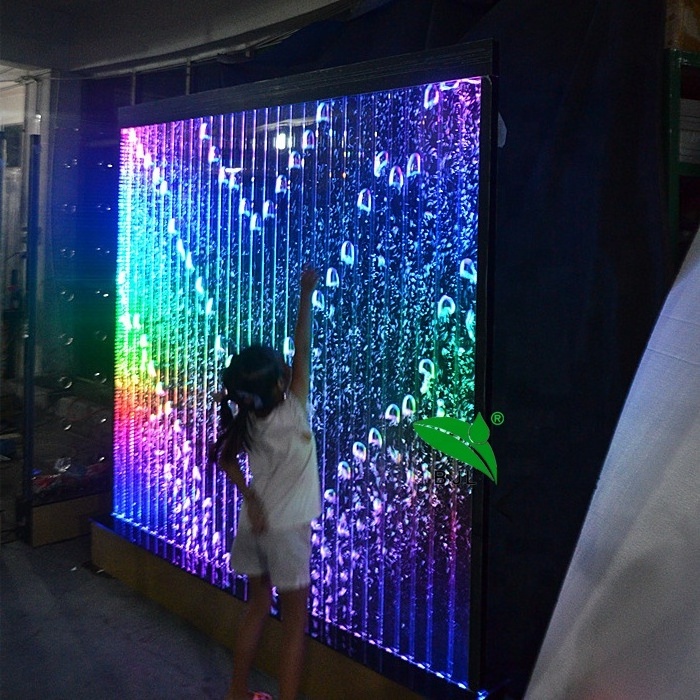 dancing LED acrylic water bubble panel wall used for room divider with multi colors led light