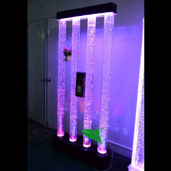 NEW design LED Acrylic water bubble glowing tubes night club bar cabinet wall decor