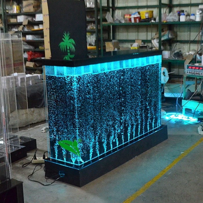 LED reception counter desk cheap price with logo design acrylic front desk for salons