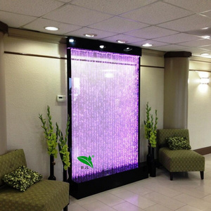 customized office lobby design bubble water wall panel bubble wall