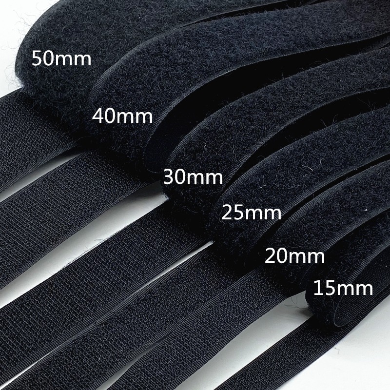 25mm Custom Nylon Hook and Loop Fastener No Glue Adhesive Sewing-On Magic Tape Velcroes Reusable Hook And Loop Tape Velcroes