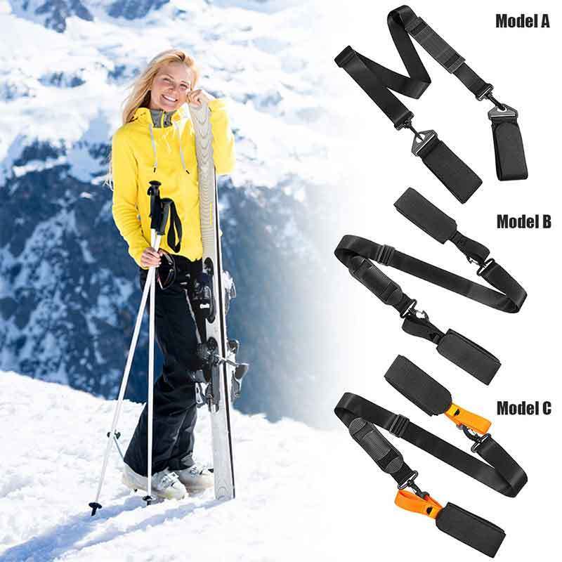 Ski Strap and Pole Carrier Skiing Accessory Gear Holder Pole Carrier Portable Thick Sled Harness Custom Ski Strap