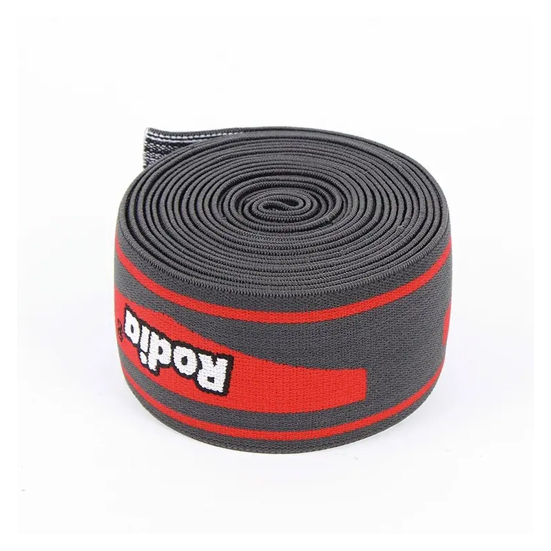 Custom Printed Webbing Tape Polyester Woven Knitted Jacquard Soft Elastic Band For Underwear Shorts Waistband Belt