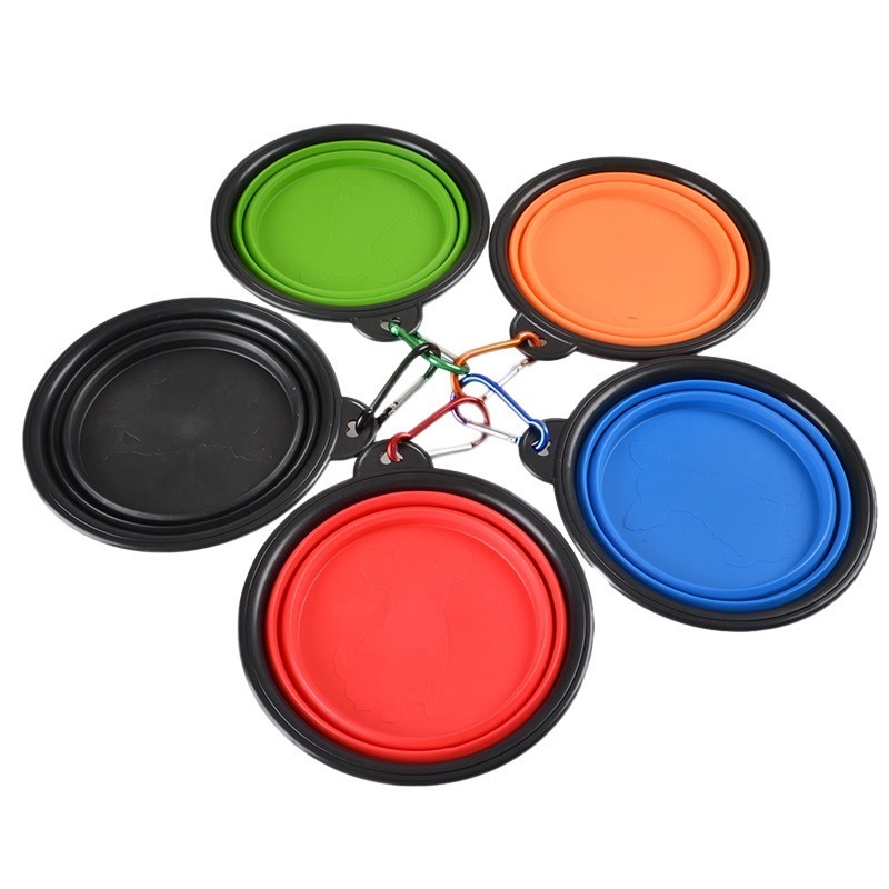 1000ml Large Collapsible Dog Pet Folding Silicone Bowl Outdoor Travel Portable Puppy Food Container Feeder Dish Bowl