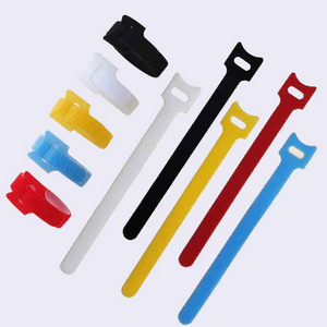 Wholesale Self-adhesive Cat type Multi color optional cable tie strap Hook And Loop Strap Nylon Magic tape Cable Tie Binding