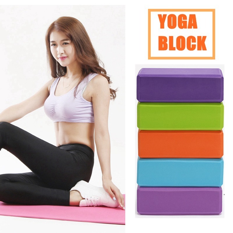 EVA Gym Blocks Foam Brick Training Exercise Fitness Set Tool Yoga Bolster Pillow Cushion Stretching Body Shaping Yoga Blocks