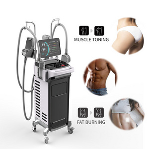 Professional muscle stimulator Equipment 2 In 1 Ems Physical Therapy Slimming Machine For Treatment Of Abdomen Buttocks