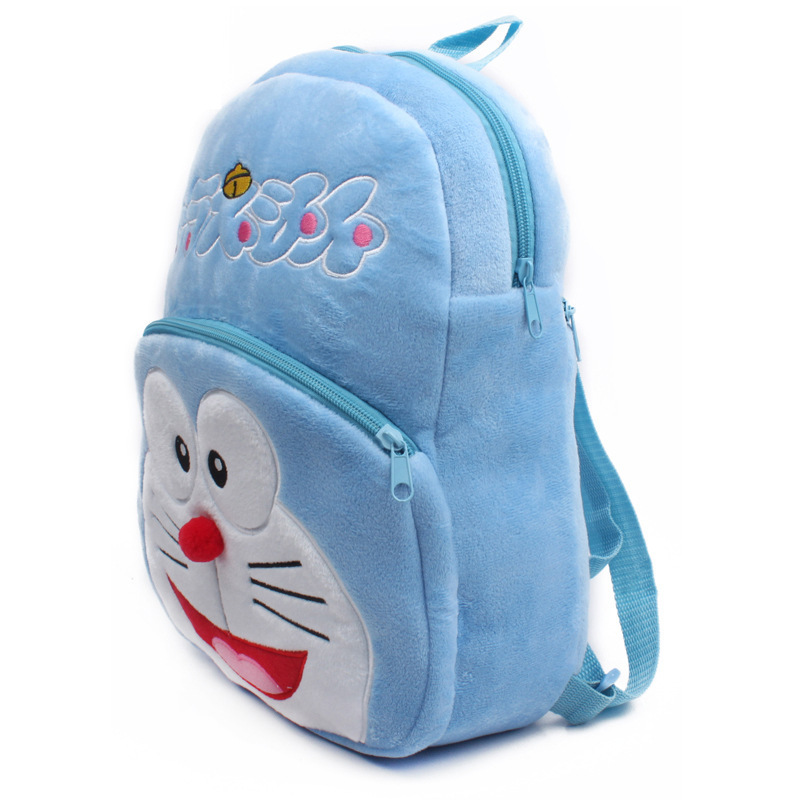 Fashion cartoon shoulder kids backpack waterproof Doraemon Plush