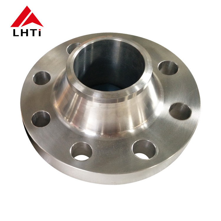 Hot sale long nozzle weld neck flange titanium pipe flange