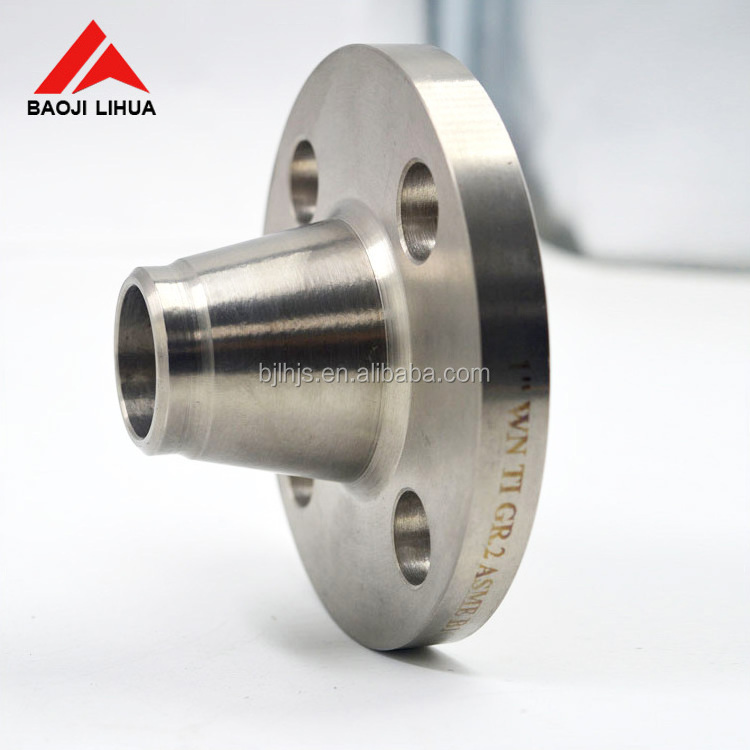 Hot sale long nozzle weld neck flange titanium pipe flange