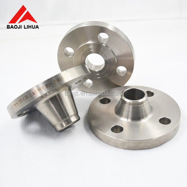 Hot sale long nozzle weld neck flange titanium pipe flange