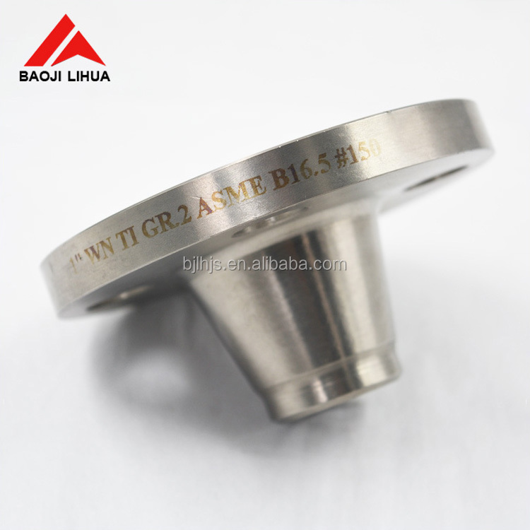 Hot sale long nozzle weld neck flange titanium pipe flange