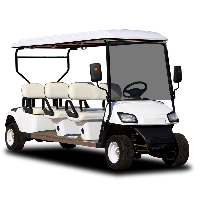 China Factory 72V 30KM/ Electric 8 Seats Customized Electric Powered Golf Buggy Solar Panel Electric Golf Cart