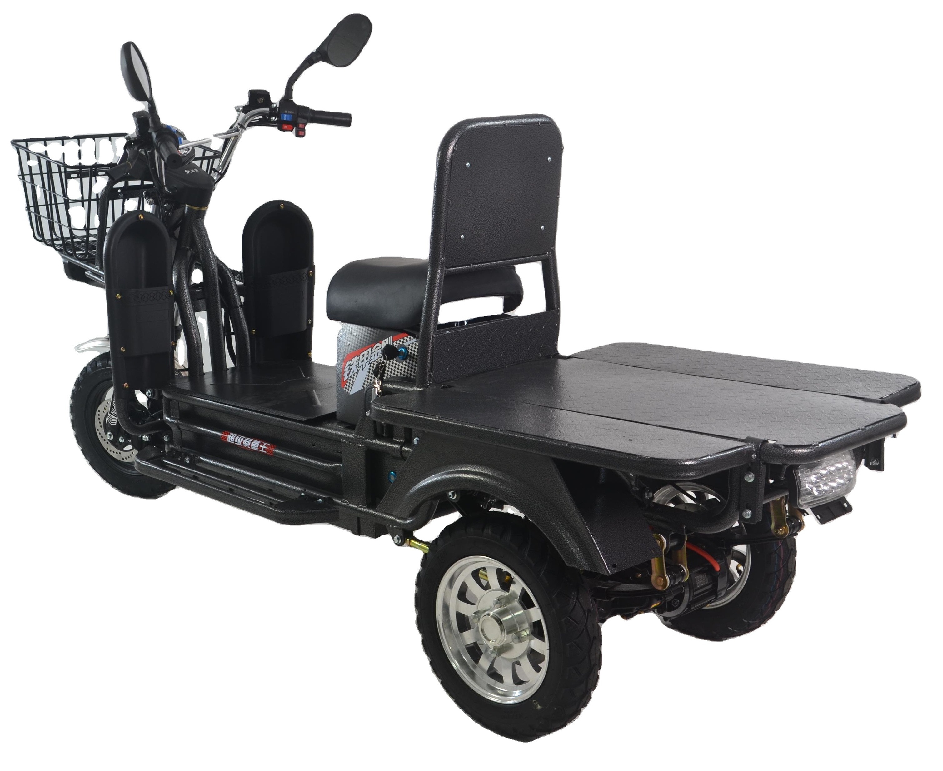 Wholesaler Adults 1200W 72V 3 Wheel Cargo Electric Scooter Chinese Electric Tricycle with Rear Cargo Pallet