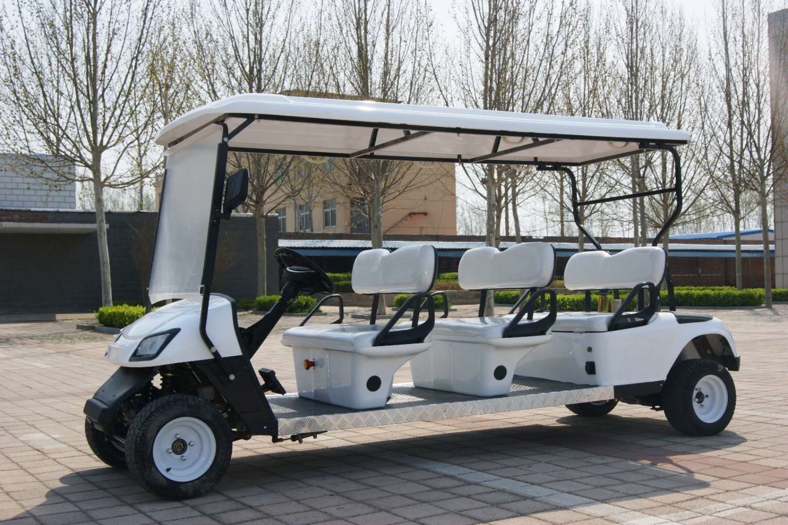 China Factory 72V 30KM/ Electric 8 Seats Customized Electric Powered Golf Buggy Solar Panel Electric Golf Cart