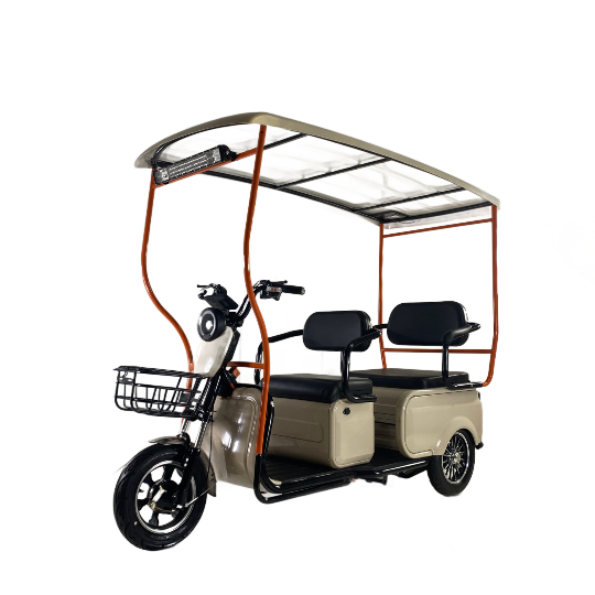 Sun Protection Parsnip Windproof Fat Tires Three Wheels Passenger Cargo 6 Seater Electric Tricycle Solar Panel Roof for Adults